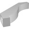 Ekena Millwork 3-in. W x 16-in. D x 16-in. H Baker Architectural Grade PVC Knee Brace BRCP03X16X16BKR - alternate 4